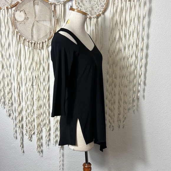 Sympli NWT Black Focus Tunic 3/4 Sleeve Size 6 - Picture 3 of 10